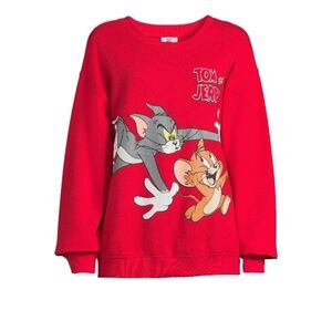 Tom & Jerry Chase Graphic Fleece Sweatshirt
